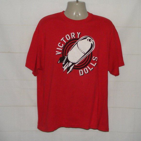 VICTORY DOLLS Tshirt, XL, Red, Womens Roller Derby/Rollergirls, Short sleeves - Picture 1 of 11